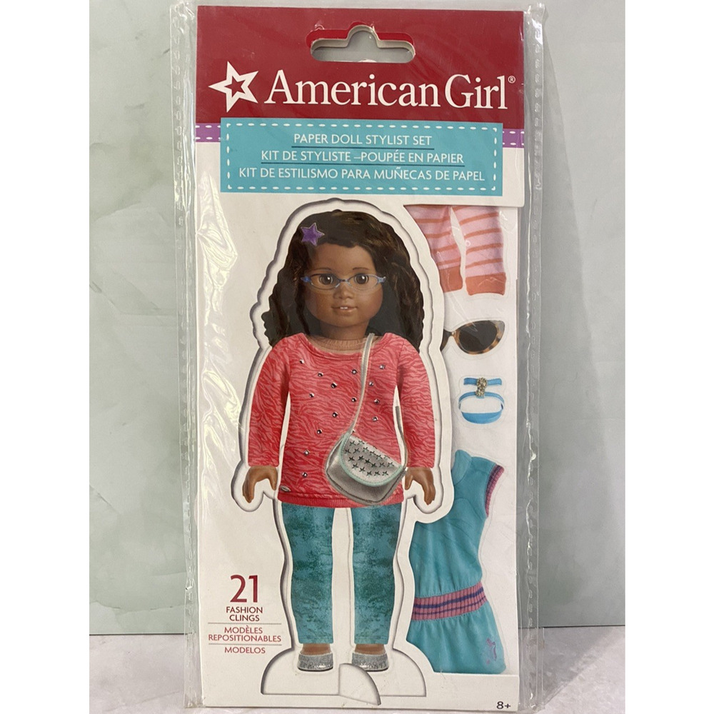 American Girl Paper Doll Fashion Clings Stylist Set Mix & Match Outfits Toy Gift